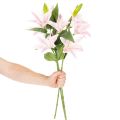 Giglio artificiale, fiore a stelo, decorazione, 68 cm, 3 pezzi | Floristik24.it