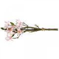 Floristik24 Rami di magnolia artificiale Fiori artificiali rosa H40cm 4 pezzi in mazzetto