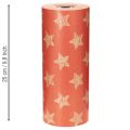Carta decorativa con stelle, rotolo per forniture floreali, 25 cm x 100 m | Floristik24.it
