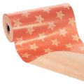 Carta decorativa con stelle, rotolo per forniture floreali, 25 cm x 100 m | Floristik24.it
