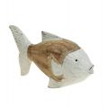 Floristik24 Decorazione marittima pesce legno pesce legno shabby chic 17×8cm