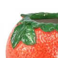 Floristik24 Vaso da fiori decorativo arancione mediterraneo in ceramica Ø9 cm
