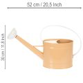 Annaffiatoio decorativo in metallo, look vintage, marrone chiaro, 52,5 cm - vaso per decorazione da tavolo e decorazione estiva | Floristik24.it