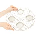 Portacandele rotondo per corona d'Avvento, adatto per quattro lumini o candele, 35 cm | Floristik24.it