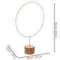 Anello rotondo decorativo su base in legno, in metallo, per fiori secchi, 52 cm | Floristik24.it