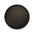 Vassoio in metallo portacandele rotondo nero Ø20cm H2,5cm 2 pezzi | Floristik24.it