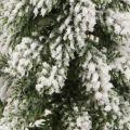 Mini albero di Natale base in legno verde bianco Ø8cm H18cm 3 pezzi | Floristik24.it
