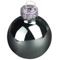 Mini palline di Natale vetro verde madreperla grigio Ø3cm 22 pz | Floristik24.it