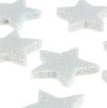 Floristik24 Mini glitter stelle 2,5 cm bianco 48 pezzi