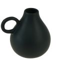 Floristik24 Mini vaso in ceramica manico nero decoro ceramica H8,5 cm