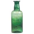 Floristik24 Mini vaso vaso bottiglia di vetro vaso da fiori verde Ø6cm H17cm