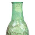 Floristik24 Mini vaso vaso di vetro verde vaso di fiori diamanti Ø6cm H11,5cm