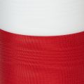 Nastro per ghirlanda moiré, nastro da lutto bianco-rosso, nastro decorativo 150 mm, nastro commemorativo con fleur da lutto, taffetà di acetato 25 m | Floristik24.it