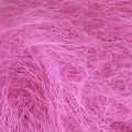 Floristik24 Erba di sisal in fibra naturale per l&#39;artigianato Erba di sisal rosa 300g