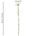 Garofano artificiale con stelo per bouquet e ghirlande, 56 cm, 8 pezzi | Floristik24.it