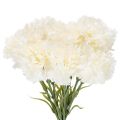 Garofano artificiale con stelo per bouquet e ghirlande, 56 cm, 8 pezzi | Floristik24.it