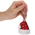 Pallina di Natale a forma di cappello di Babbo Natale in vetro, 8 cm, 6 pezzi | Floristik24.it