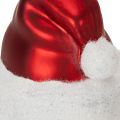 Pallina di Natale a forma di cappello di Babbo Natale in vetro, 8 cm, 6 pezzi | Floristik24.it