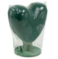 Floristik24 Mini plug-in 3D cuore floreale in schiuma dimensioni 20 cm x 18,5 cm x 8,2 cm