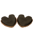 Cuore in spugna floreale