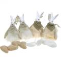 Floristik24 Coniglietto pasquale bordo sedile coniglietto 20 cm figura Pasqua Decorazione pasquale 4 pezzi