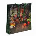 Floristik24 Shopping bag con manici Verdure plastica 38 × 10 × 39 cm