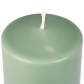Floristik24 Candela a colonna PURE candele Wenzel verde smeraldo 90/70 mm