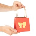 Carta per sacchetti regalo con motivo a nastro, 12 cm, 8 pezzi | Floristik24.it