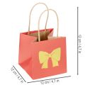 Carta per sacchetti regalo con motivo a nastro, 12 cm, 8 pezzi | Floristik24.it