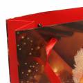 Floristik24 Sacchetti regalo Motivo natalizio Babbo Natale rosso 20 cm × 30 cm × 8 cm set di 2 pezzi