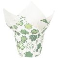 Floristik24 Vaso di carta con motivo a trifoglio, decorazione di Capodanno, 12 cm, 12 pezzi