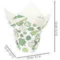 Vaso di carta con motivo a trifoglio, decorazione di Capodanno, 12 cm, 12 pezzi | Floristik24.it