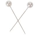 Spilli Testa Perla Bianco Ø10mm 60mm | Floristik24.it