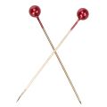 Spilli decorativi con testa in madreperla rossa per fioristi, Ø4mm, 40mm, 150 pezzi | Floristik24.it