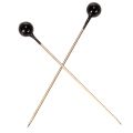 Spilli da fiorista con testa in madreperla nera, Ø4mm, 40mm, 150 pezzi | Floristik24.it