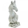 Floristik24 Testa di cavallo busto deco figura cavallo ceramica bianco, grigio H31cm