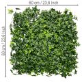 Tappeto di edera artificiale verde 60x60 cm per decorazione murale | Floristik24.it