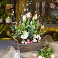 Floristik24 Fioriera, scatola decorativa, scatola in legno con manici, scatola artigianale Shabby Chic L25cm H10cm
