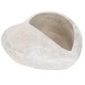 Floristik24 Vaso a forma di cuore, in pietra fusa, vaso decorativo, 17 cm