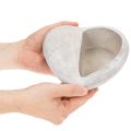 Vaso a forma di cuore, in pietra fusa, vaso decorativo, 17 cm | Floristik24.it