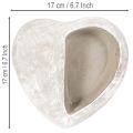 Vaso a forma di cuore, in pietra fusa, vaso decorativo, 17 cm | Floristik24.it