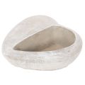 Vaso a forma di cuore, in pietra fusa, vaso decorativo, 17 cm | Floristik24.it