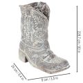 Stivali da cowboy decorativi, scarpe da giardinaggio, 24 cm | Floristik24.it