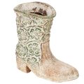 Floristik24 Vaso da fiori, stivale da cowboy, pianta, scarpa, motivo floreale vintage, 24 cm