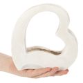 Decorazione a forma di cuore per piante e composizioni floreali, design aperto, forma a cuore moderna, 19 cm | Floristik24.it