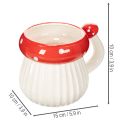 Tazza in ceramica con decorazione a forma di amanita muscaria, 10 cm | Floristik24.it