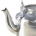 Floristik24 Vaso per piante in metallo decorativo brocca d&#39;acqua argento vintage Ø15cm