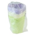 Floristik24 Vaso per piante in carta intrecciata verde, giallo, viola Ø7cm A13cm 12 pezzi