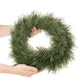 Ghirlanda artificiale di rami di pino con piccole pigne, 40 cm | Floristik24.it