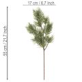 Ramo di pino artificiale decorativo, 55 cm, 3 pezzi | Floristik24.it
